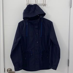 navy blue rain coat (women)